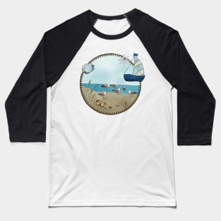 Strandläufer Baseball T-Shirt